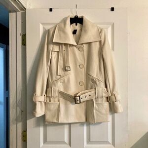 Belted Cream coat